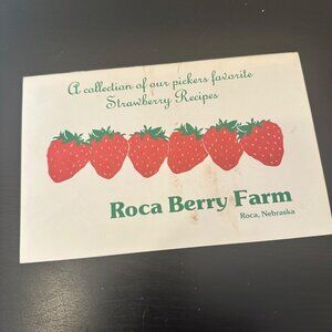 Vtg Roca Berry Farm Strawberry Recipes Booklet With Nutritional Tips &Directions